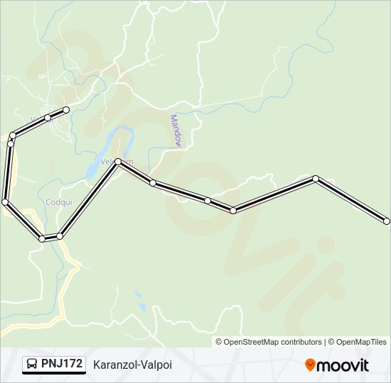 PNJ172 Bus Line Map