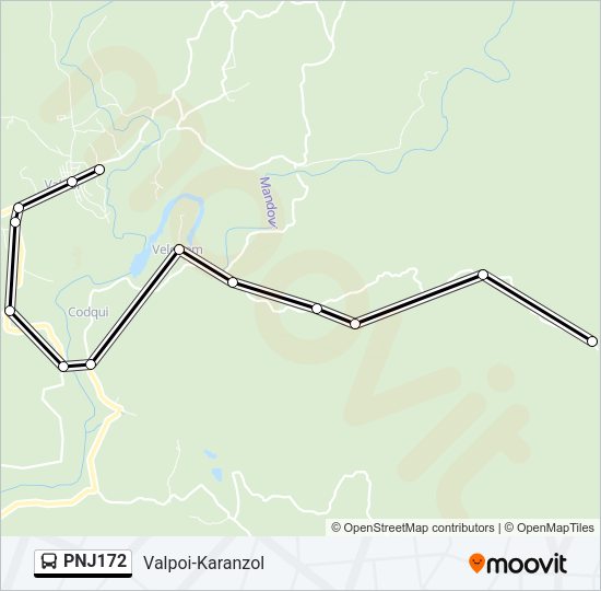 PNJ172 Bus Line Map