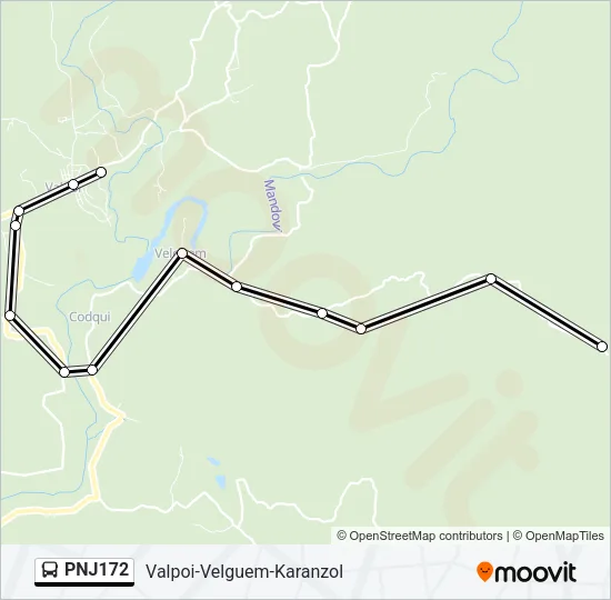 PNJ172 Bus Line Map