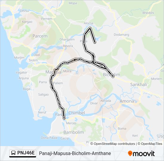 PNJ46E Bus Line Map