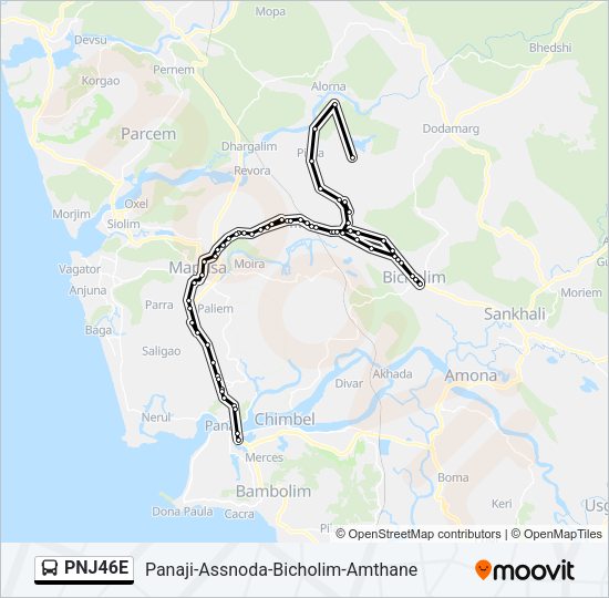 PNJ46E Bus Line Map