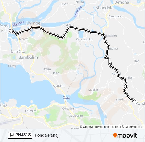 PNJ81S Bus Line Map