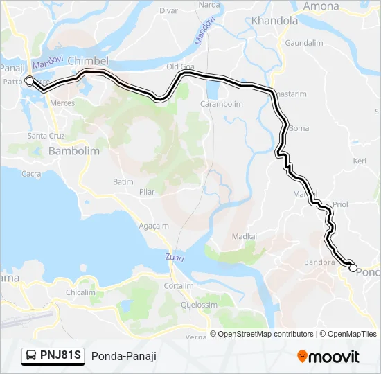 PNJ81S Bus Line Map