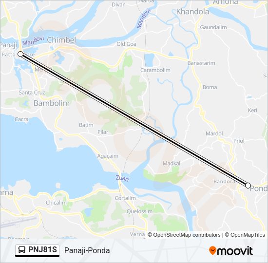 PNJ81S Bus Line Map