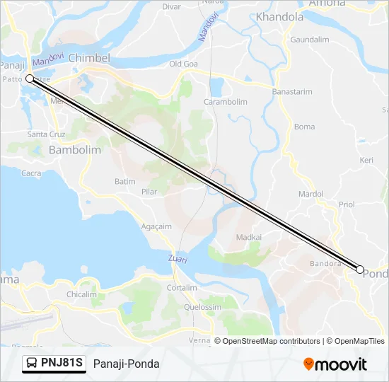 PNJ81S Bus Line Map