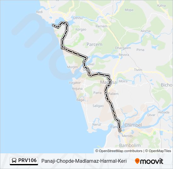 PRV106 Bus Line Map