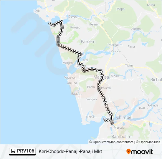 PRV106 Bus Line Map