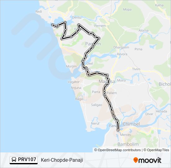 PRV107 Bus Line Map