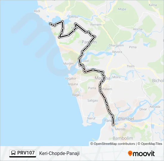 PRV107 Bus Line Map