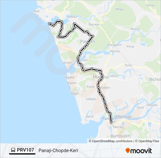 PRV107 Bus Line Map