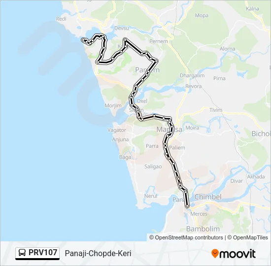 PRV107 Bus Line Map