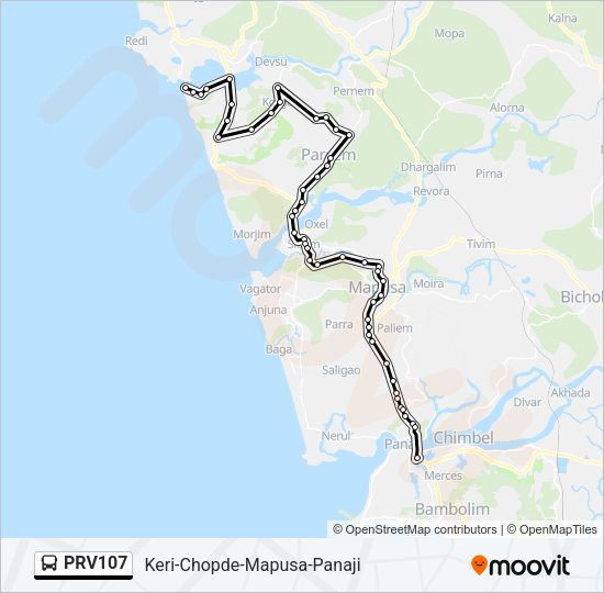PRV107 Bus Line Map