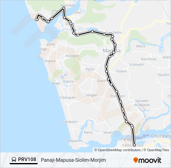 PRV108 Bus Line Map