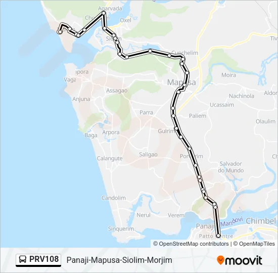 PRV108 Bus Line Map