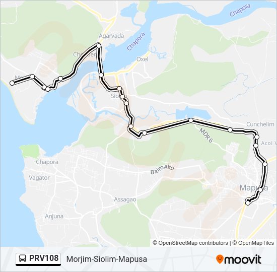 PRV108 Bus Line Map