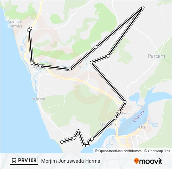 PRV109 Bus Line Map