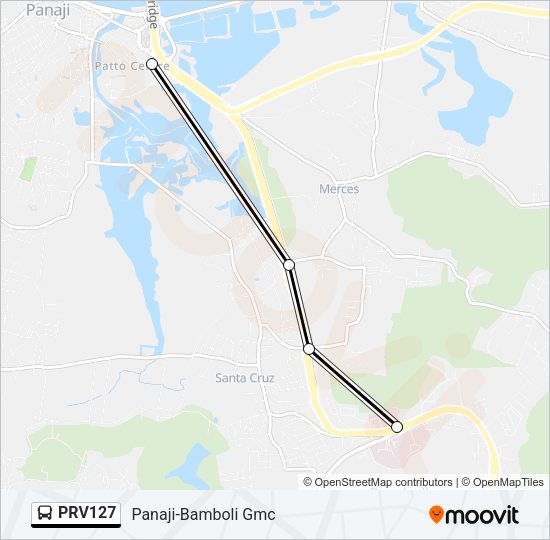 PRV127 Bus Line Map