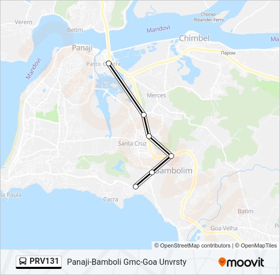 PRV131 Bus Line Map