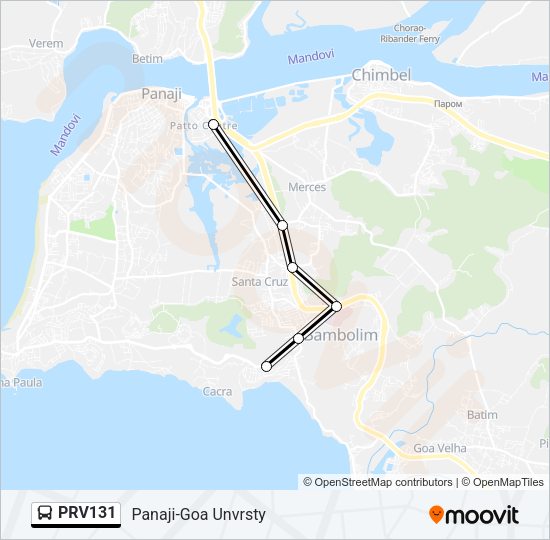 PRV131 Bus Line Map