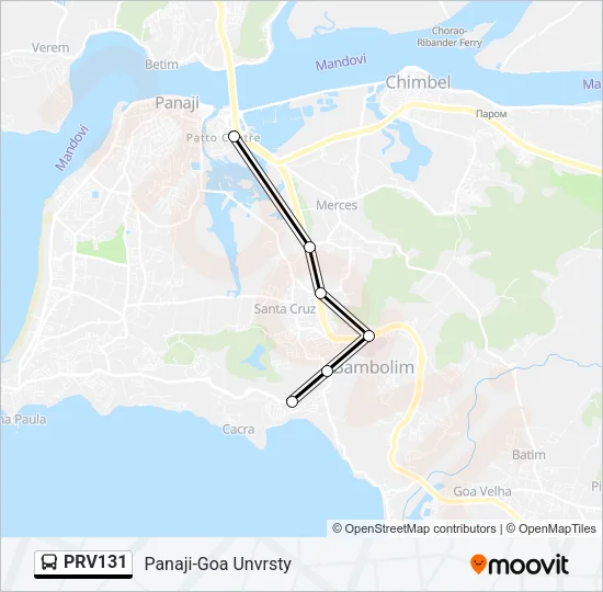 PRV131 Bus Line Map