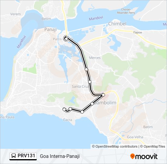 PRV131 Bus Line Map