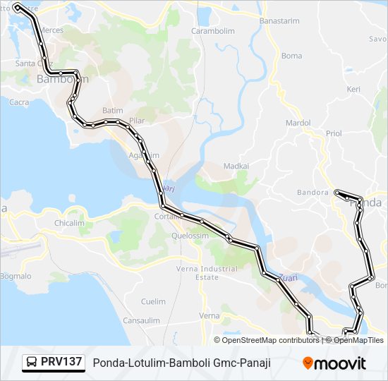 PRV137 Bus Line Map