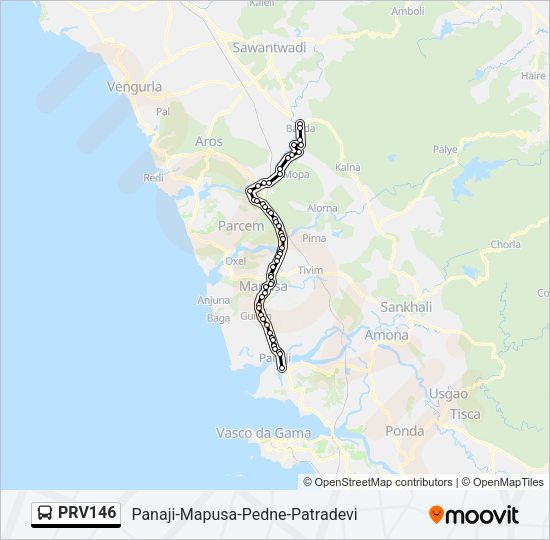 PRV146 Bus Line Map