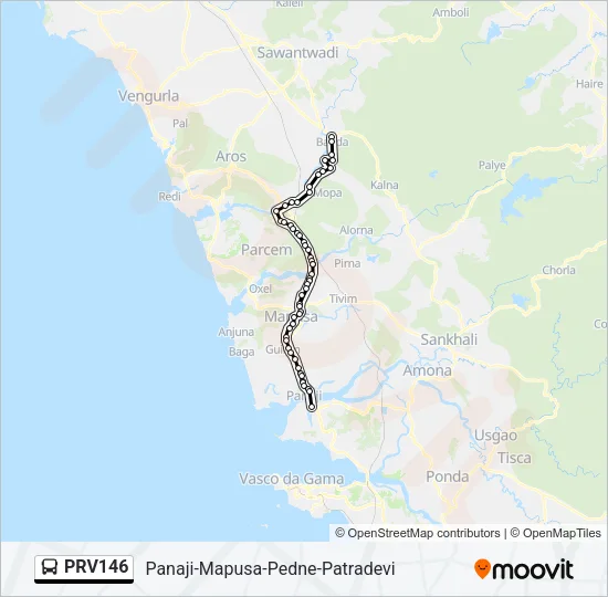 PRV146 Bus Line Map