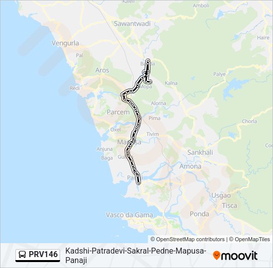 PRV146 Bus Line Map