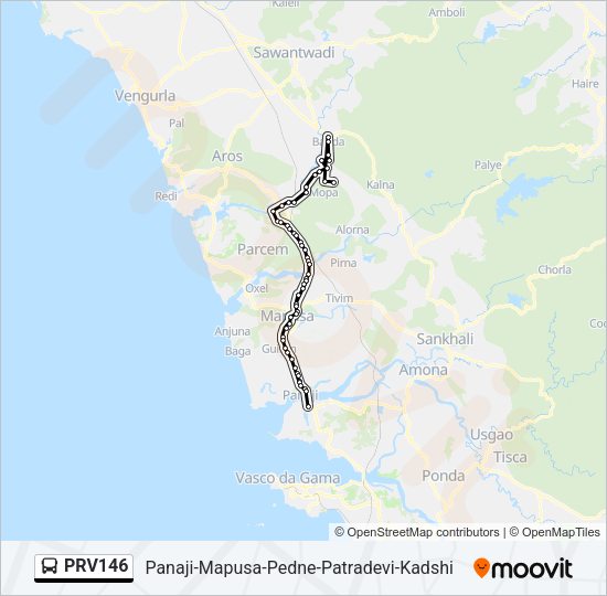 PRV146 Bus Line Map