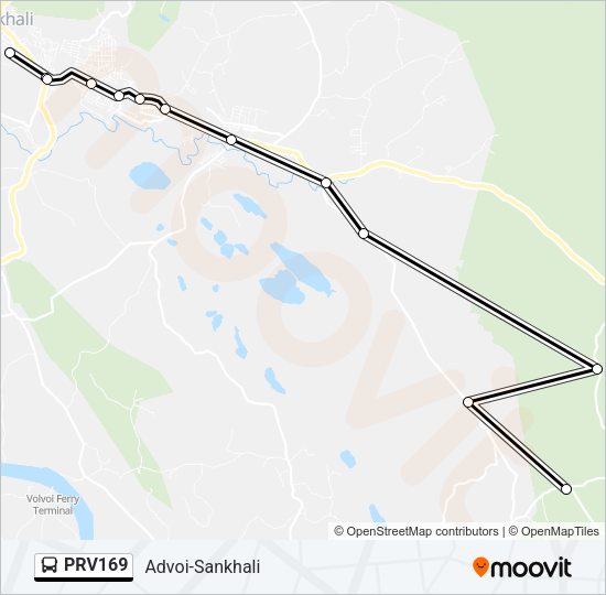 PRV169 Bus Line Map