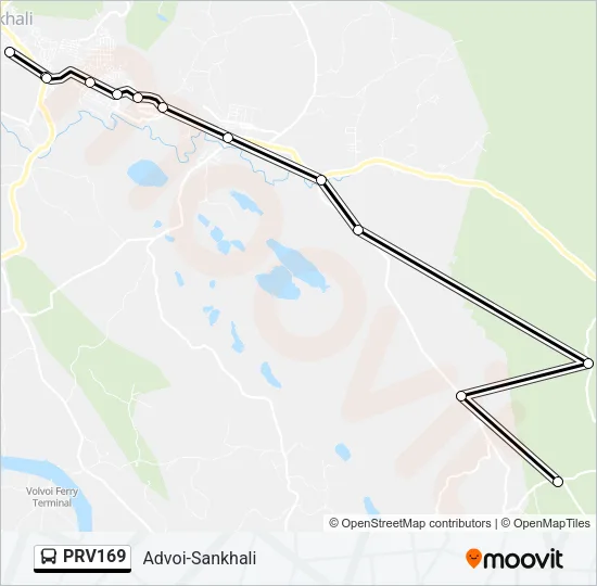 PRV169 Bus Line Map