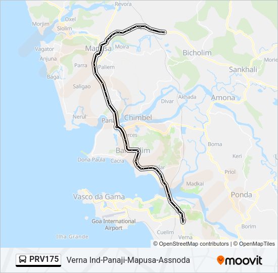 PRV175 Bus Line Map