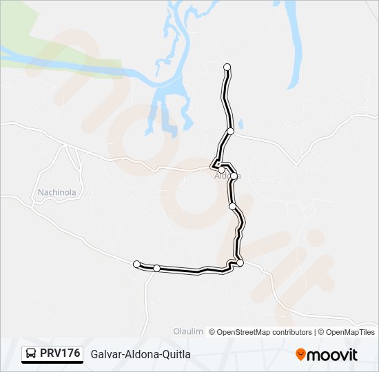 PRV176 Bus Line Map