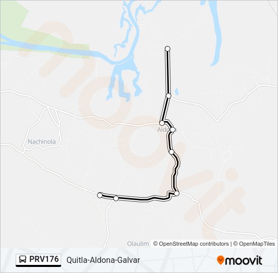 PRV176 Bus Line Map