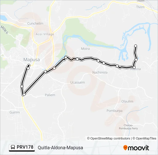 PRV178 Bus Line Map