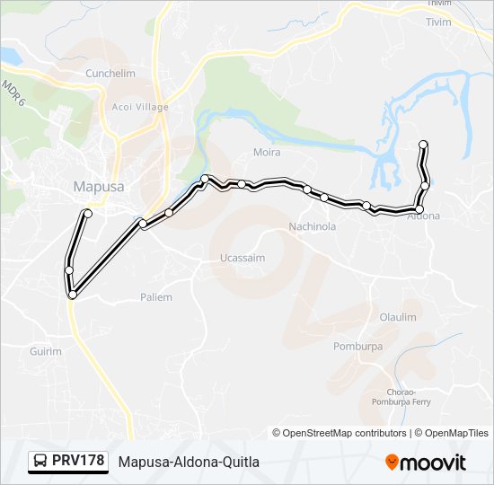 PRV178 Bus Line Map