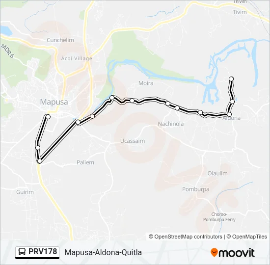 PRV178 Bus Line Map