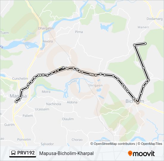 PRV192 Bus Line Map