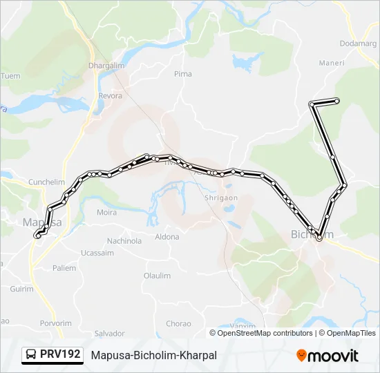 PRV192 Bus Line Map