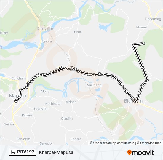 PRV192 Bus Line Map