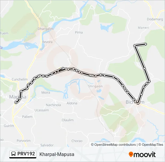 PRV192 Bus Line Map
