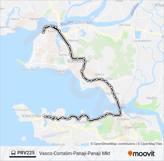 PRV225 Bus Line Map
