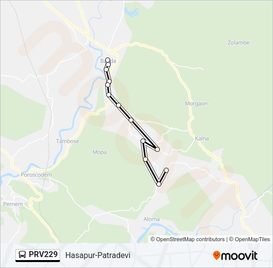 PRV229 Bus Line Map