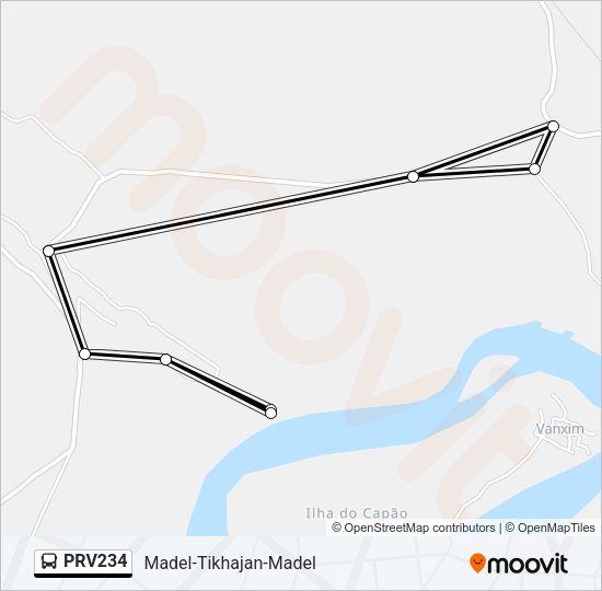 PRV234 Bus Line Map