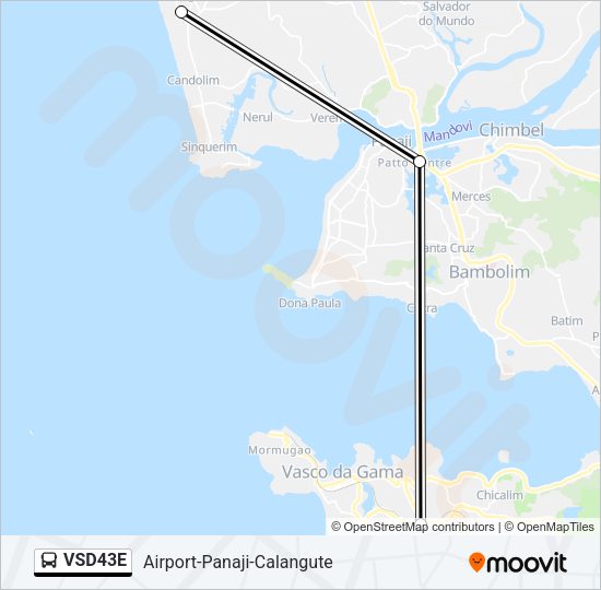VSD43E Bus Line Map