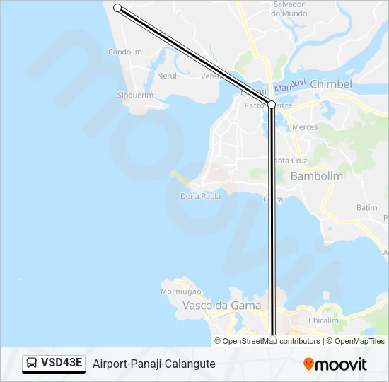 VSD43E Bus Line Map