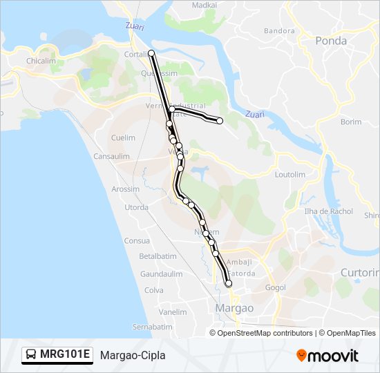 MRG101E Bus Line Map