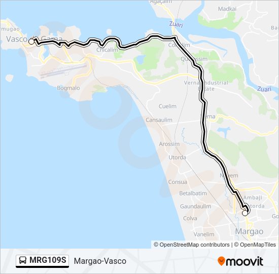 MRG109S Bus Line Map