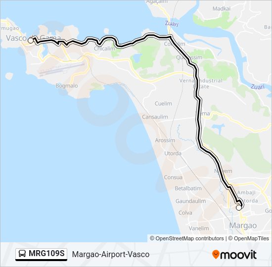 MRG109S Bus Line Map